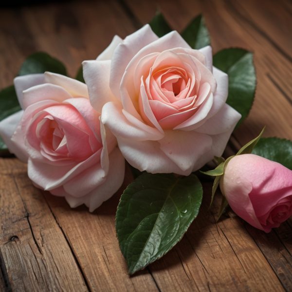 Flor del aceite esencial de rosa, ideal para aliviar el estrés, mejorar el ánimo y nutrir la piel. Perfecto para aromaterapia y masajes.