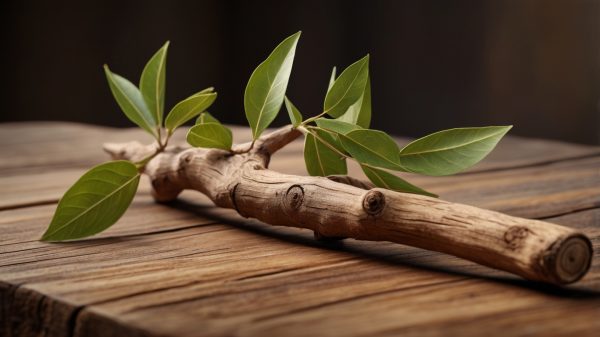 Madera del aceite esencial de sándalo, ideal para aliviar el estrés, promover la meditación y equilibrar las emociones. Perfecto para aromaterapia y masajes.