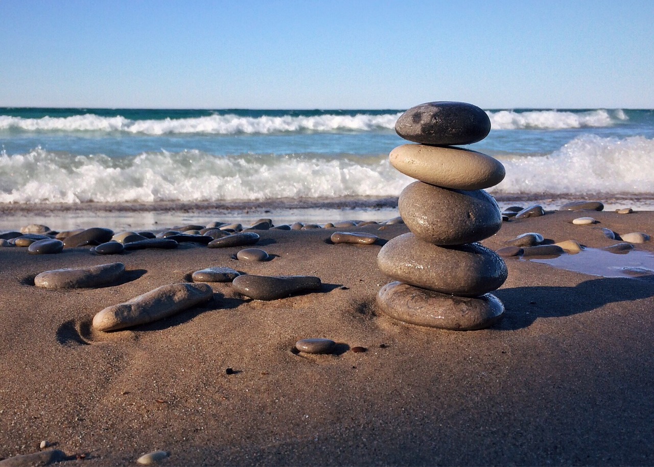 rocks, stacked, balance