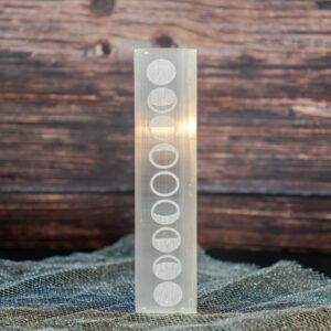 Placa de Carga de Selenita - Ciclos Lunares